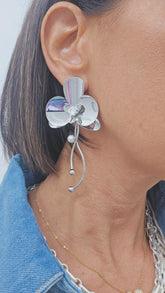 Orecchini Fiore Silver